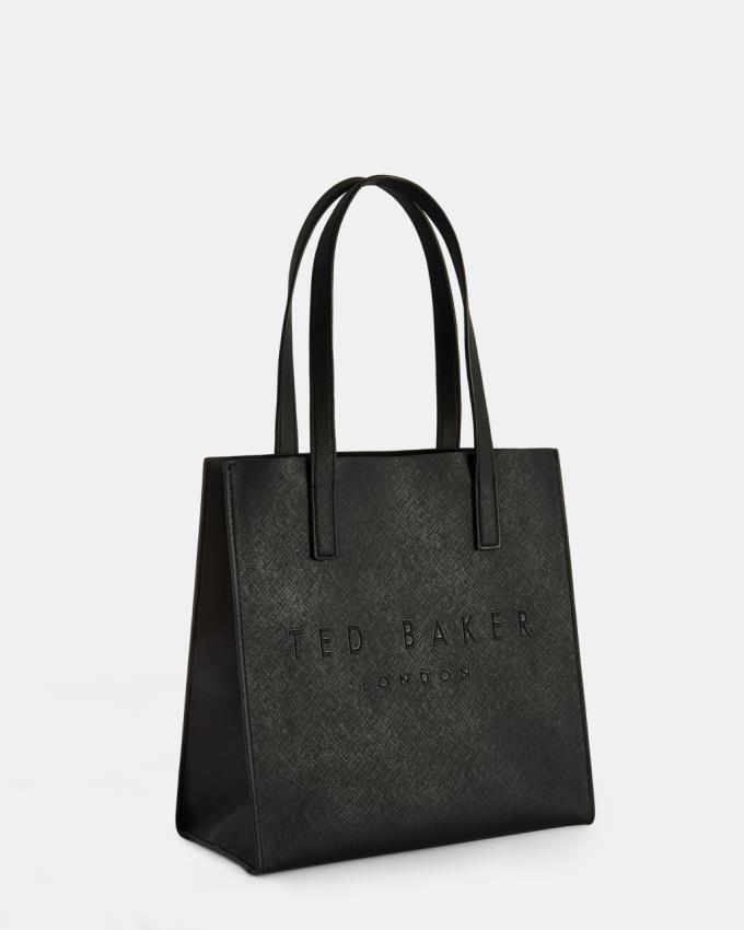 Sac a Main Ted Baker Small Crosshatch Icon Noir Femme | CXT-18087580